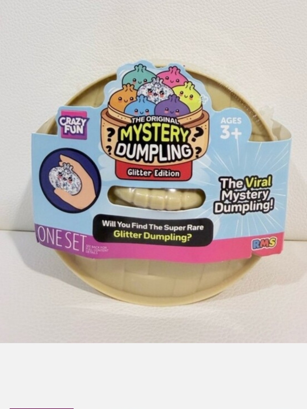 The Original Mystery Dumpling Glitter Edition - Beige Dumpling Toy